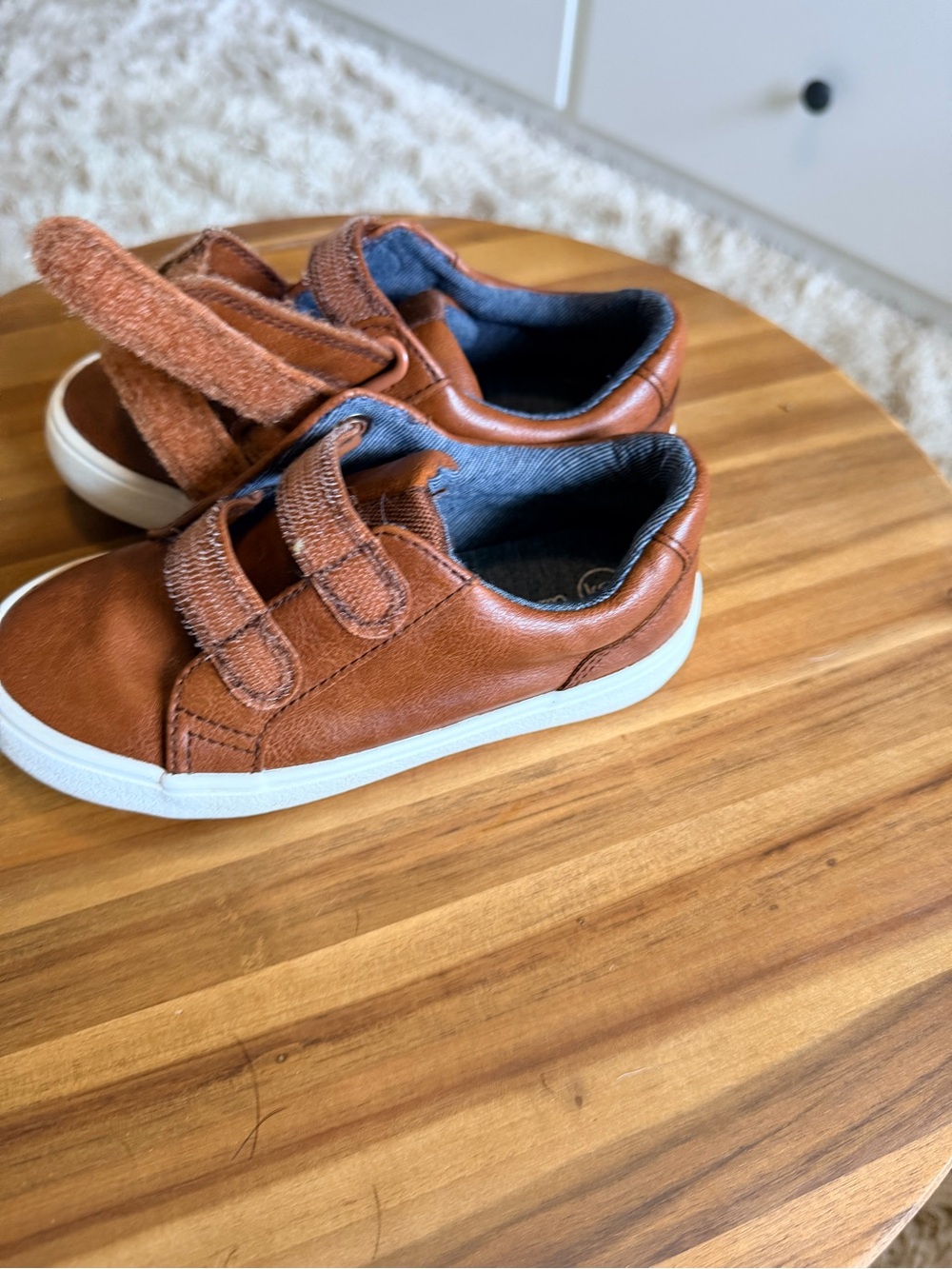 Cat and Jack. Size 9. Kids Brown Casual Velcro Sneakers